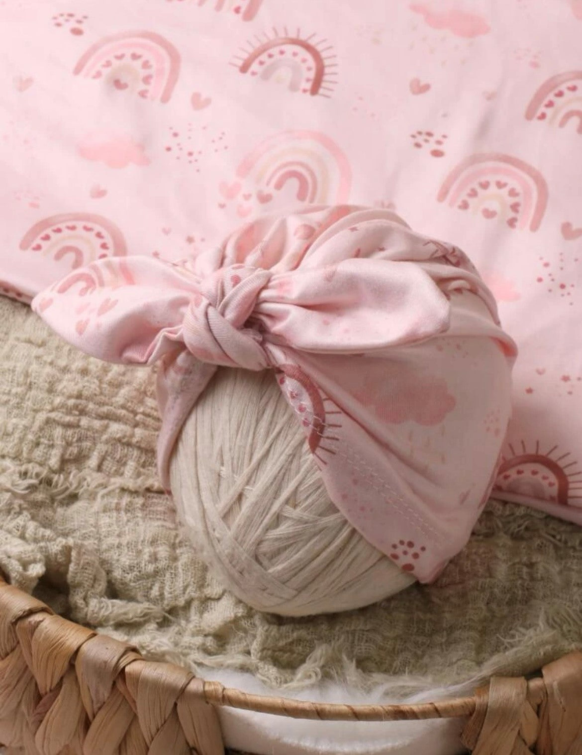 Nava Baby - Pink Rainbow Jersey Wrap Set