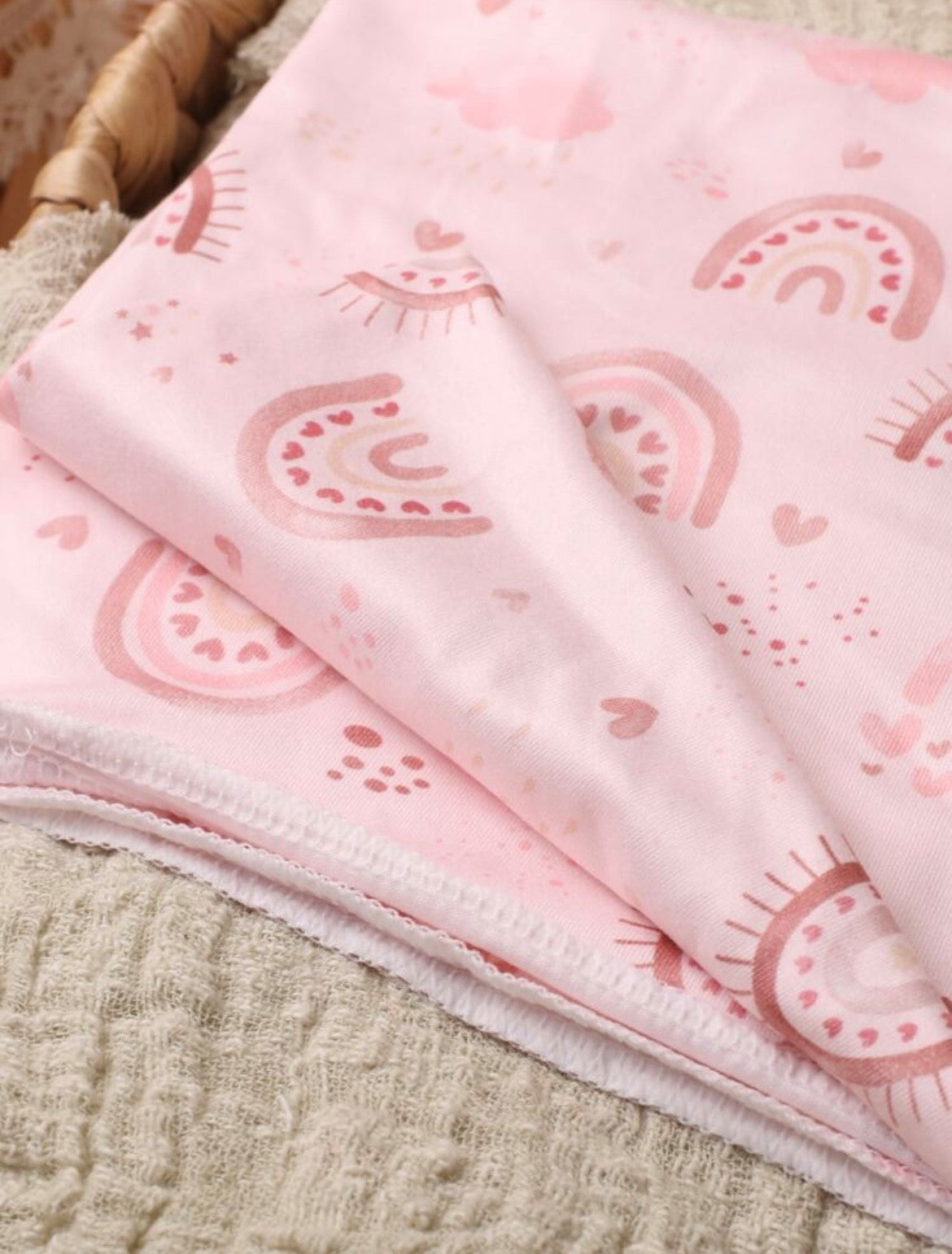 Nava Baby - Pink Rainbow Jersey Wrap Set