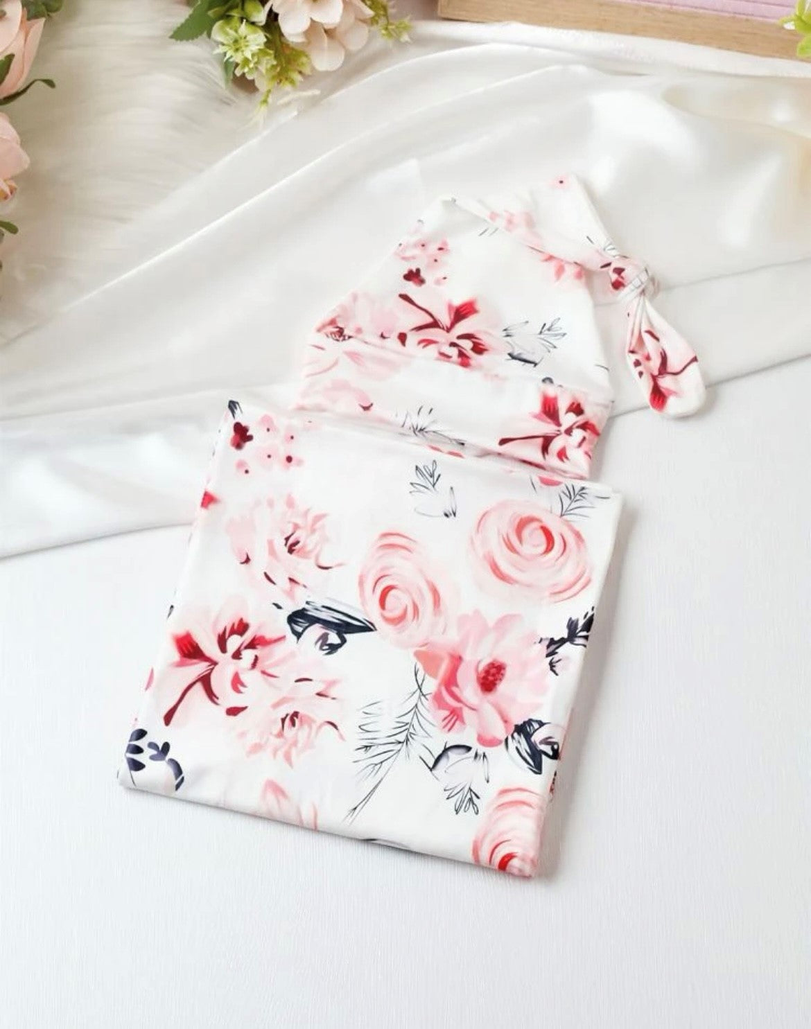 Nava Baby - Peonie Pretty Jersey Wrap Set