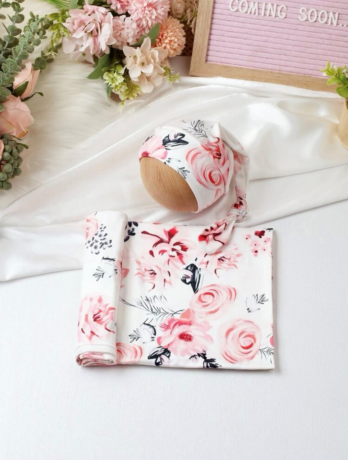 Nava Baby - Peonie Pretty Jersey Wrap Set