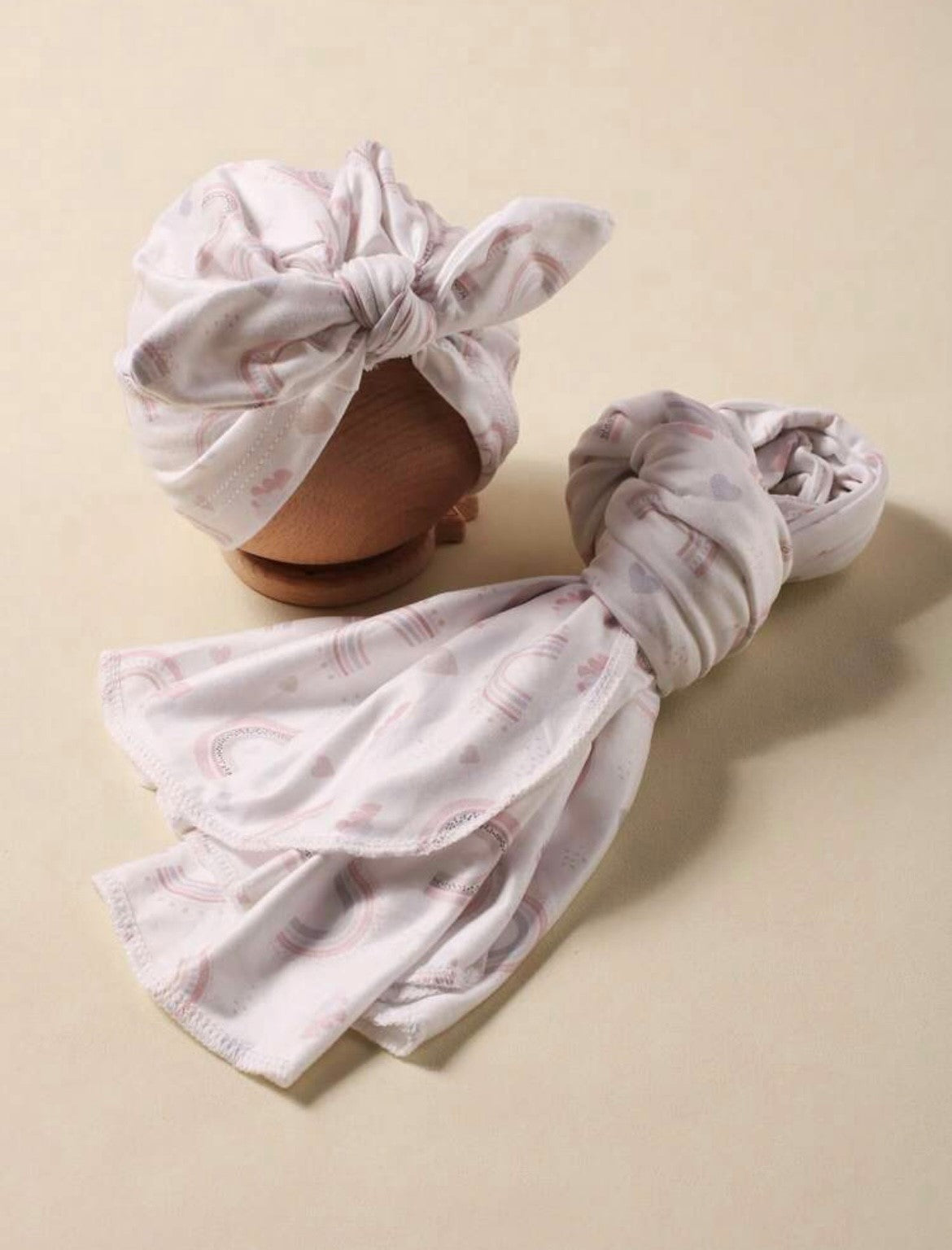 Nava Baby - Soft White Rainbow Jersey Wrap Combo