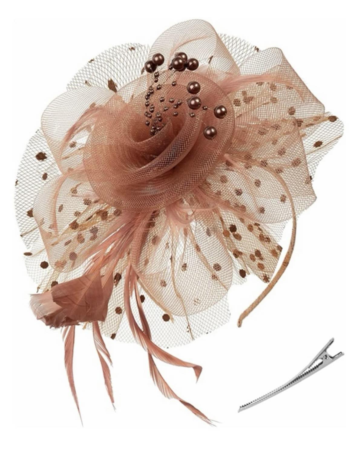 Fascinator - Bronze Spot