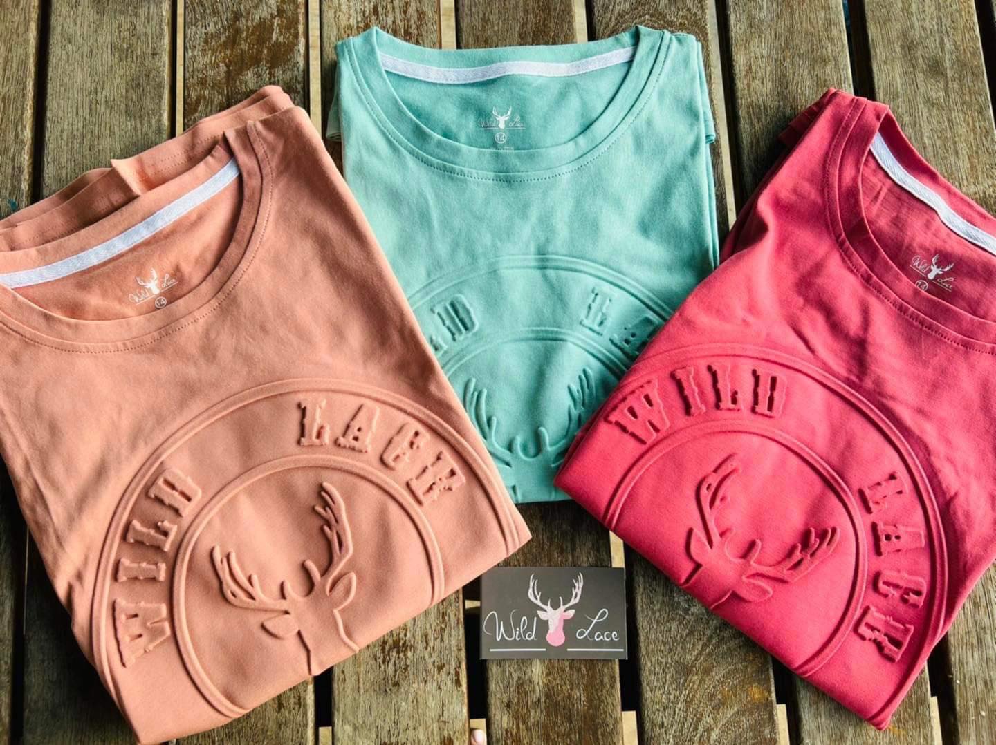 Wild Lace Tee - Embossed Logo