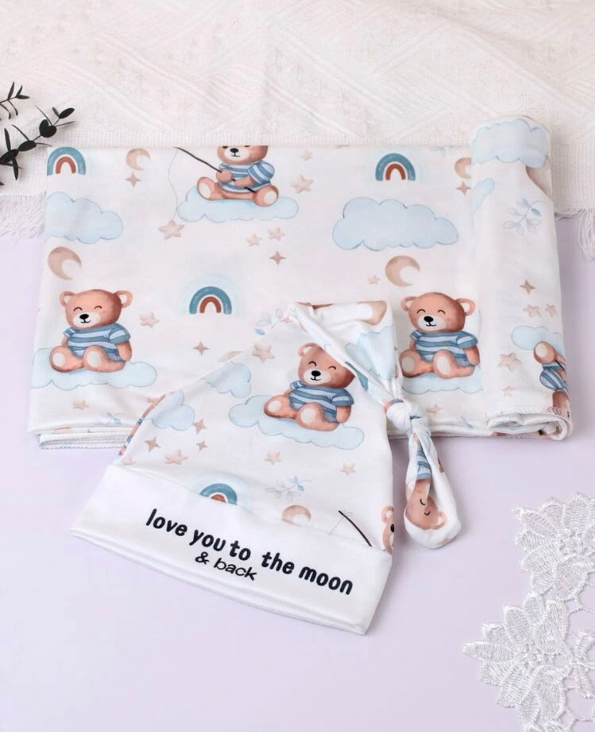 Nava Baby - Sweet Ted Bear Wrap Set