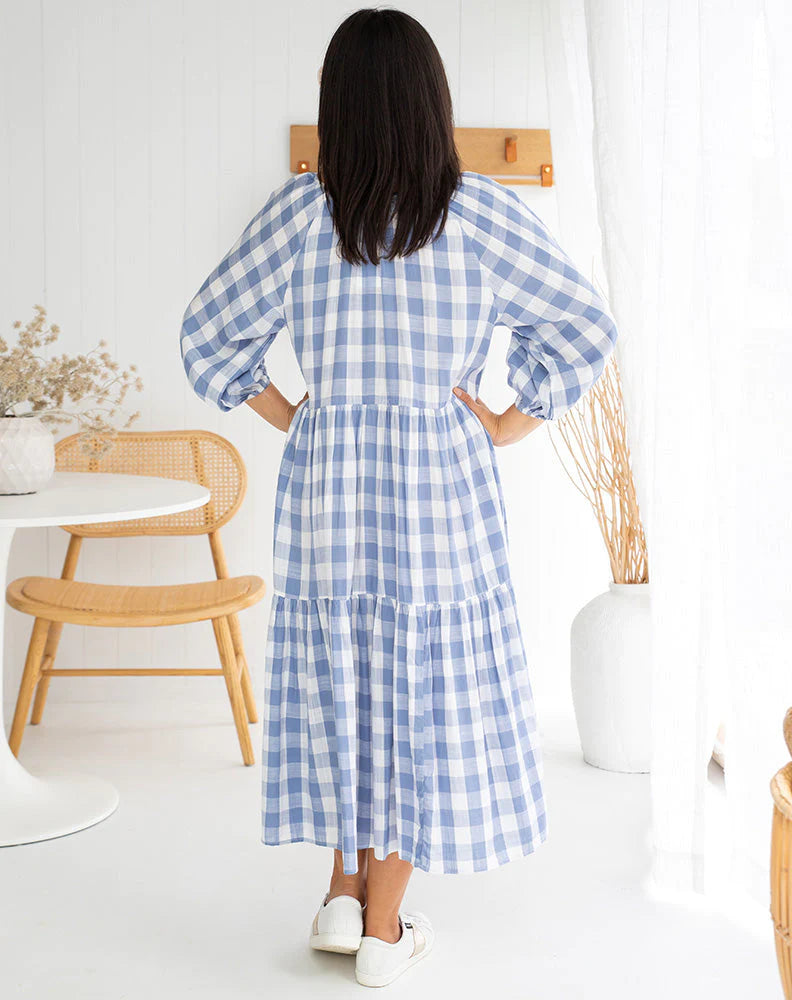 Amber - Gingham Maxi