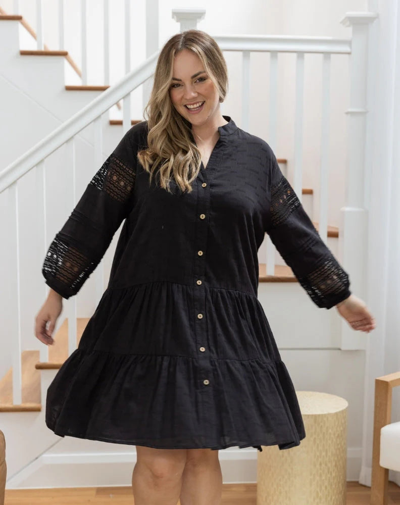 Lace Sleeve Dress