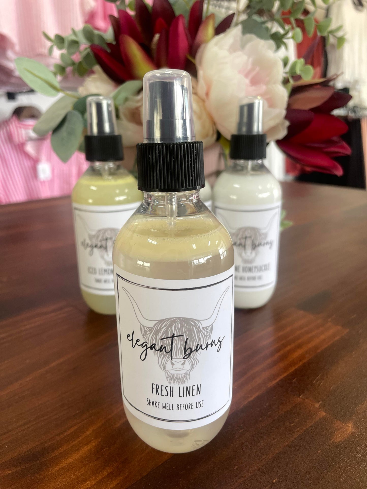 Elegant Burns - Fresh Linen Room Spray