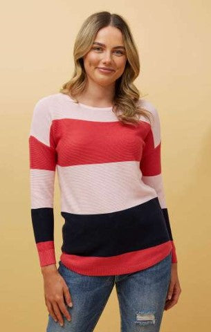 Striped Knit Jumper