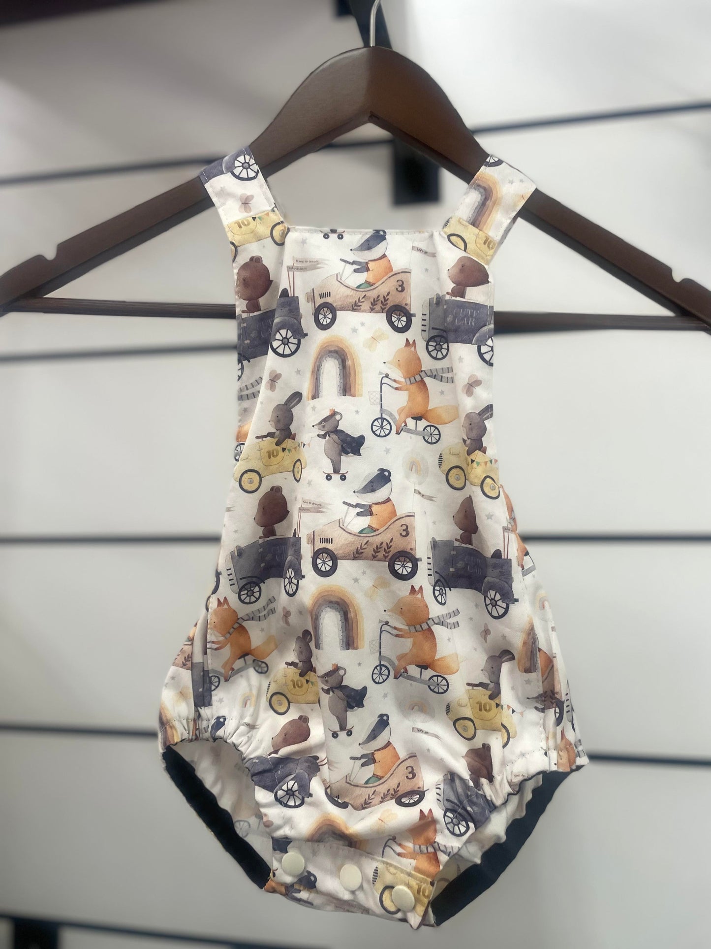 Woodland Animal Romper - Size 12 mo