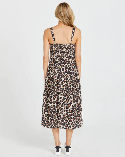 Kylie - Leopard Panel Dress