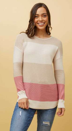 Striped Knit Jumper