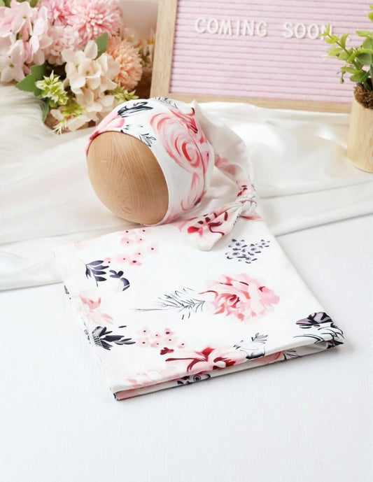 Nava Baby - Peonie Pretty Jersey Wrap Set