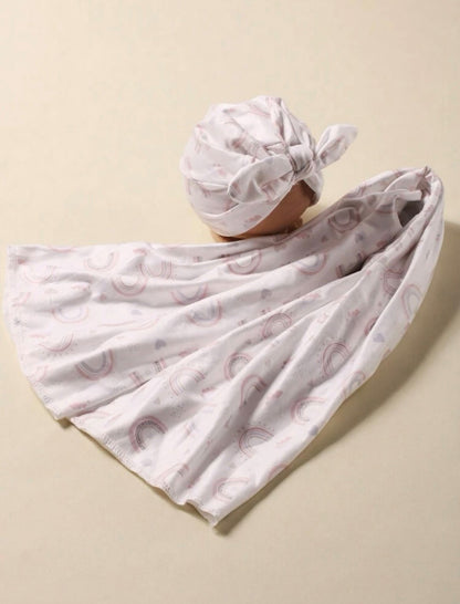 Nava Baby - Soft White Rainbow Jersey Wrap Combo