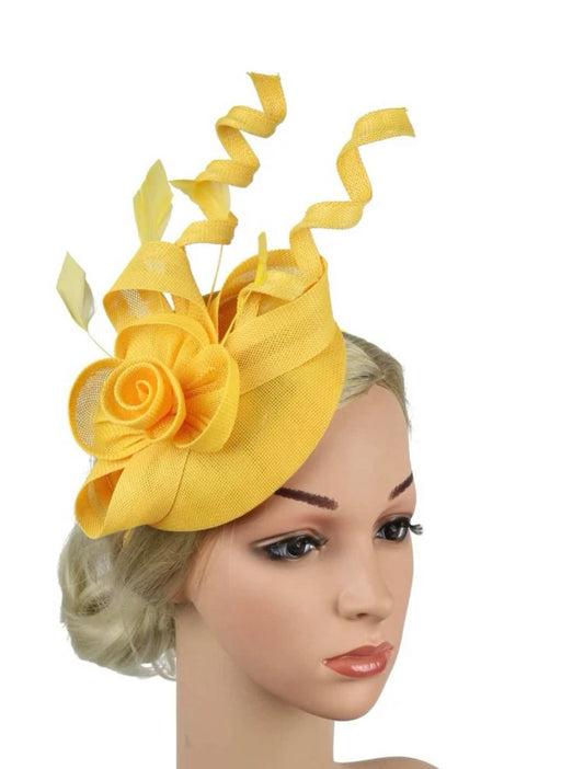 Fascinator - Yellow