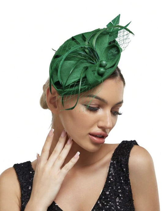 Green Fascinator
