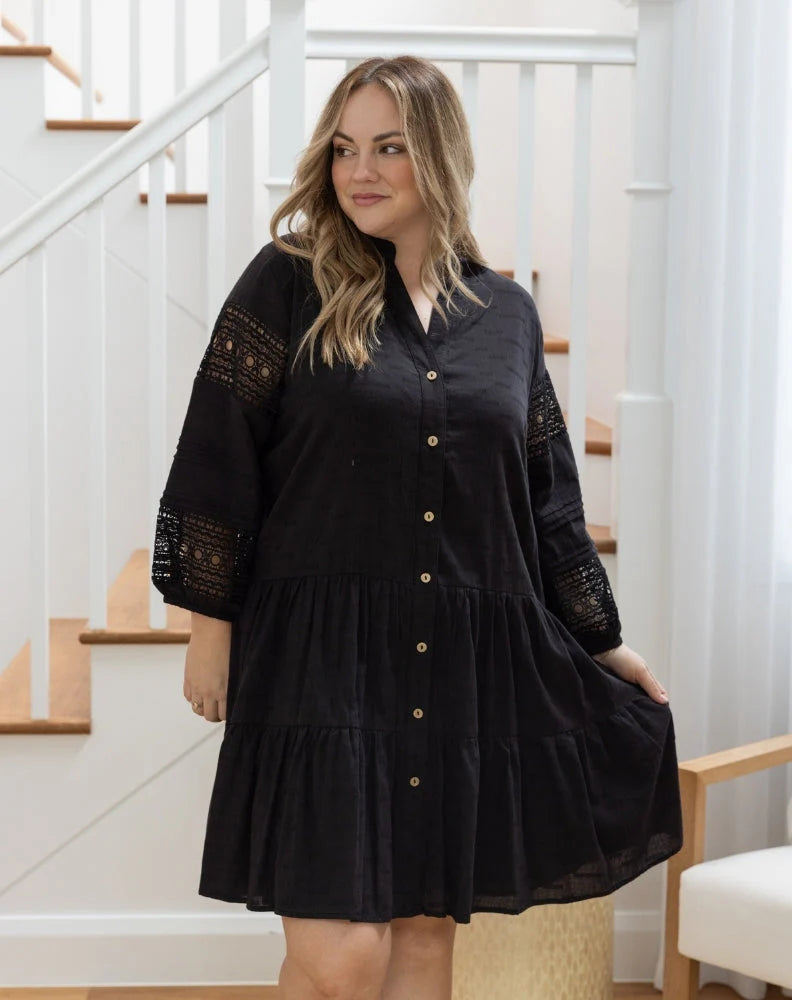 Lace Sleeve Dress