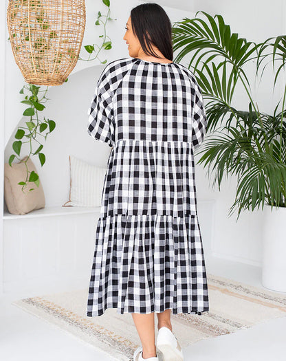 Amber - Gingham Maxi