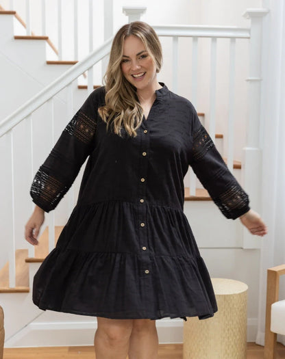 Lace Sleeve Dress
