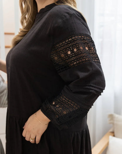 Lace Sleeve Dress