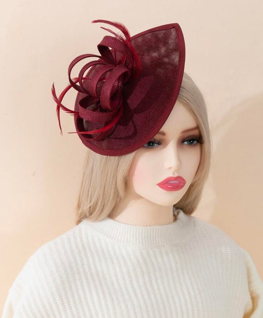 Fascinator - Burgundy
