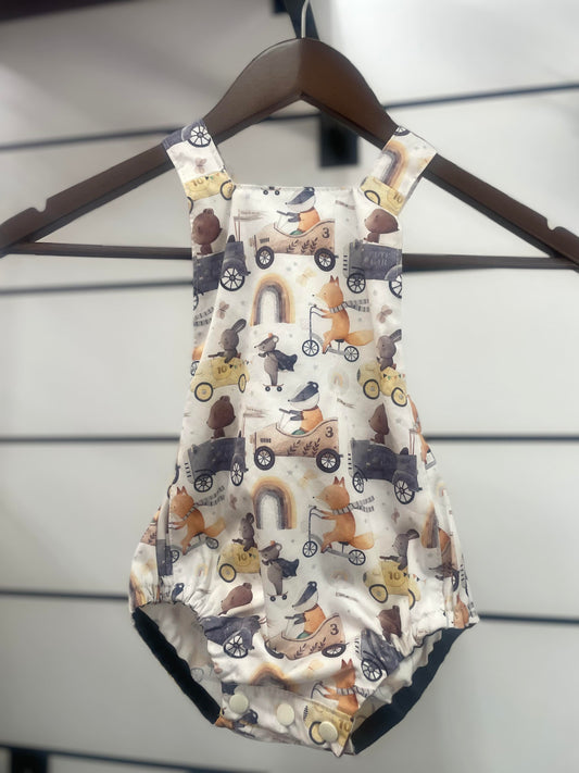 Woodland Animal Romper - Size 12 mo